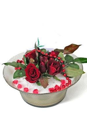Ankara Aya� �i�ek�i firmam�zdan sevilenlere �i�ek Cam i�inde 5 g�l Ankara �i�ek g�nder firmas� �ahane �r�n�m�z